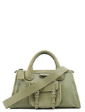 Light Green Leather Edith 2-Way Tote Bag
