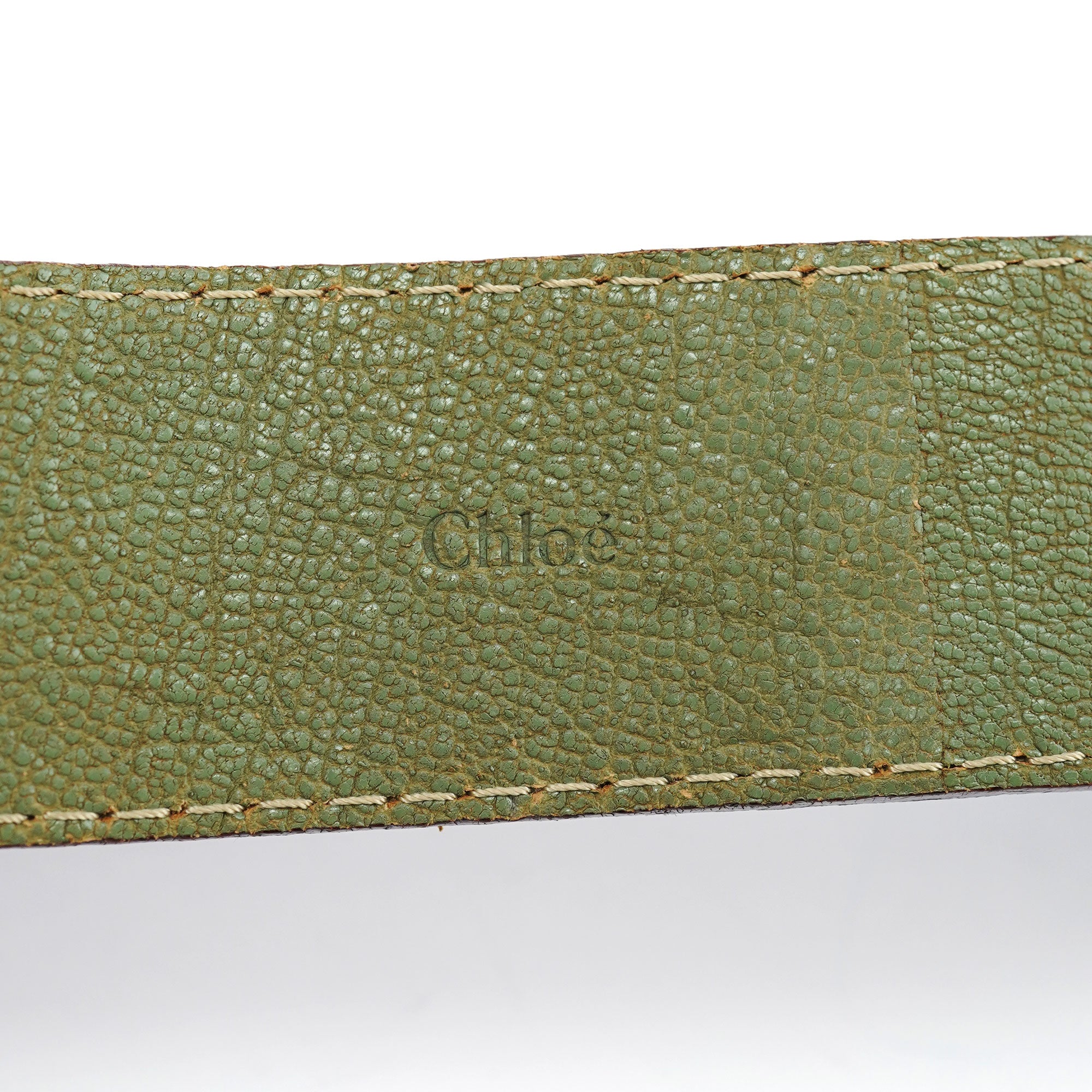 Light Green Leather Edith 2-Way Tote Bag