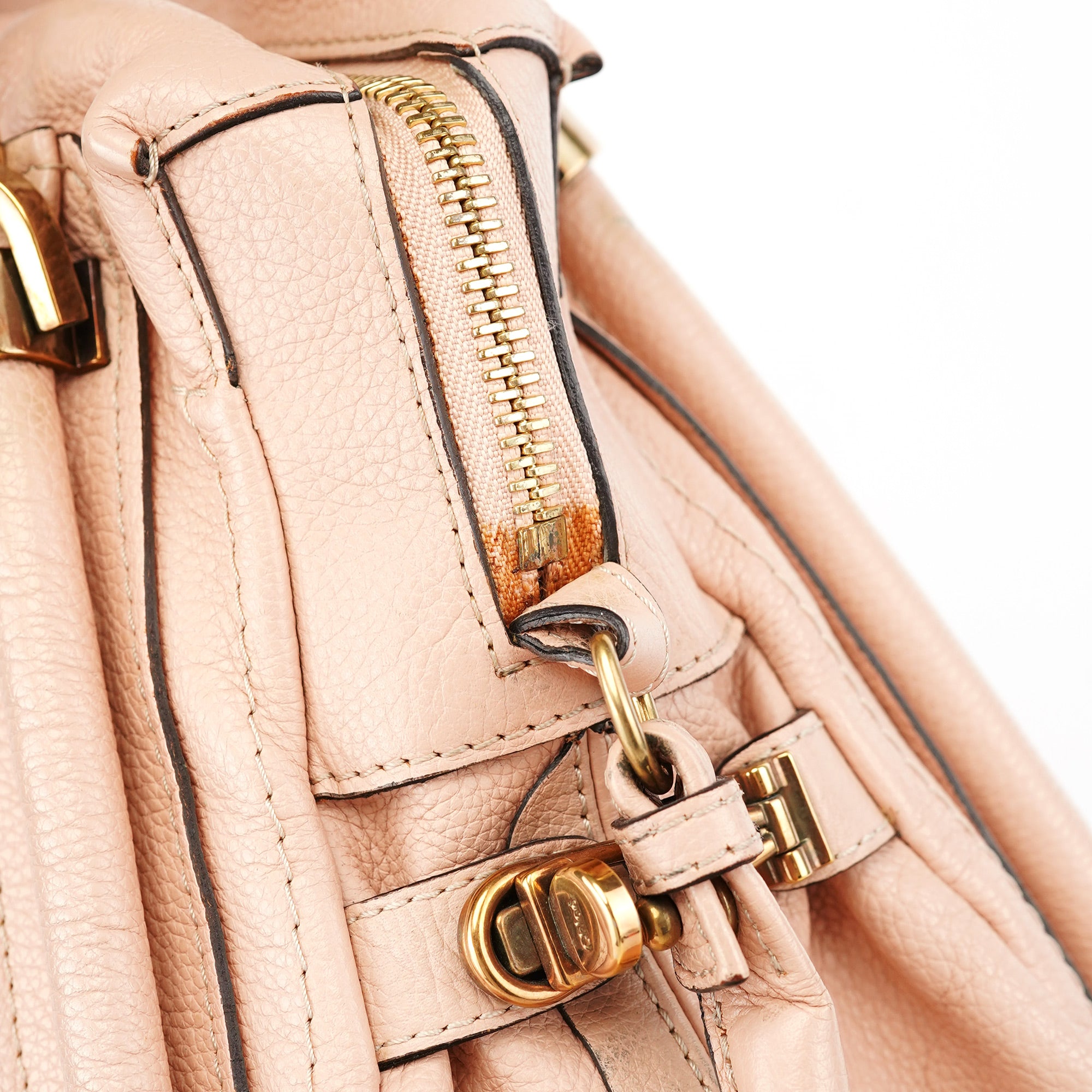 Light Pink Leather Paraty 2-Way Shoulder Bag