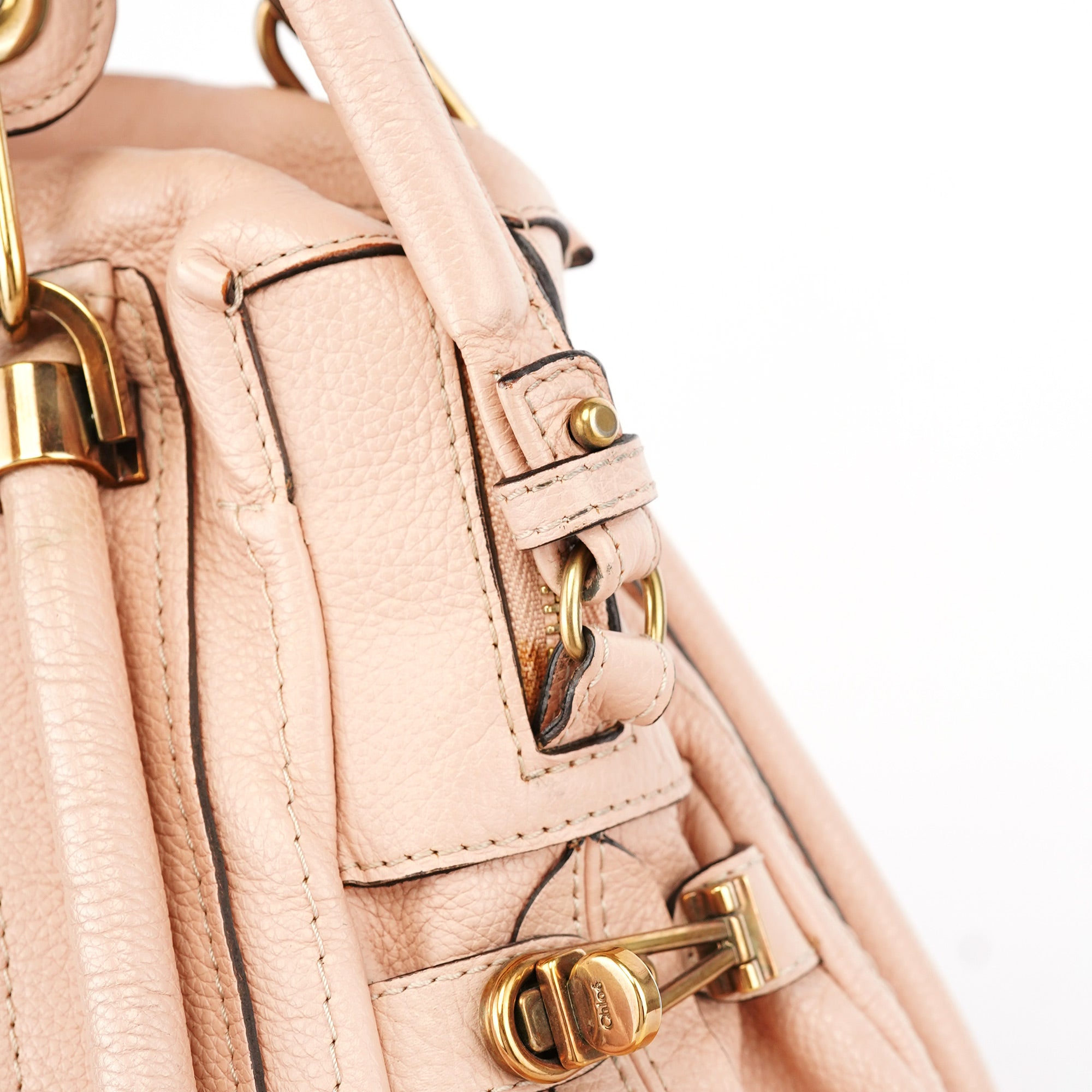 Light Pink Leather Paraty 2-Way Shoulder Bag
