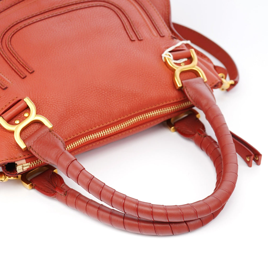 Maple Red Leather Marcie 2-Way Bag