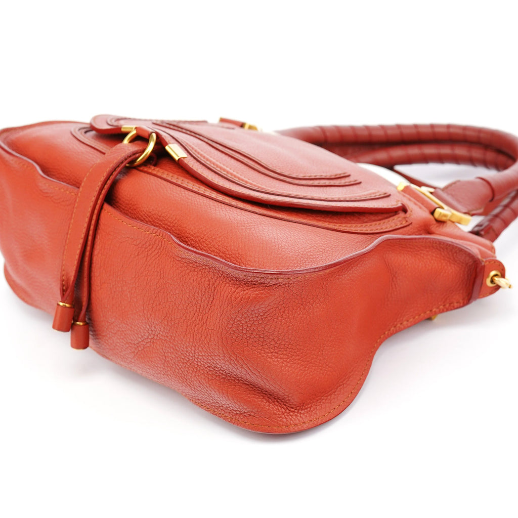 Maple Red Leather Marcie 2-Way Bag