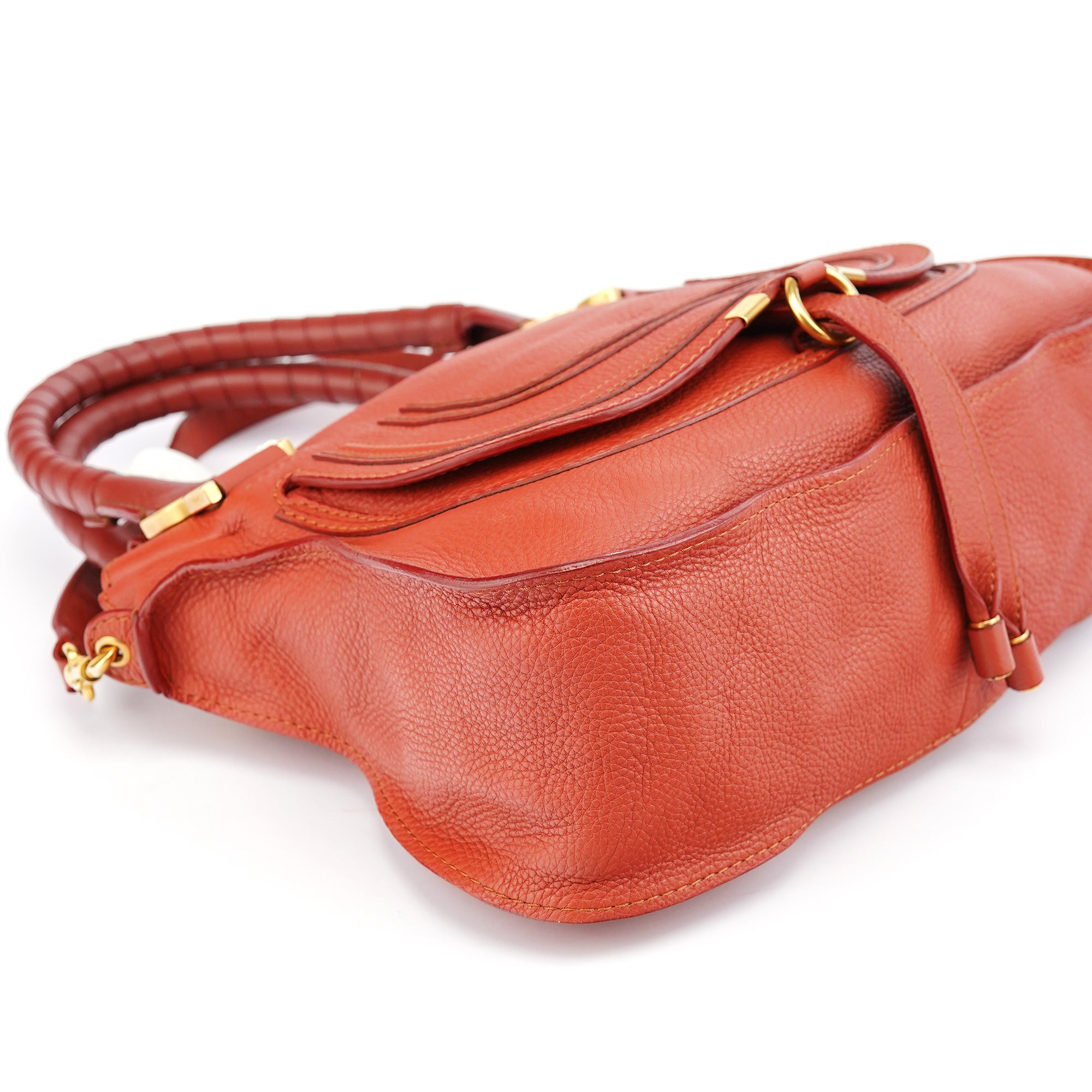 Maple Red Leather Marcie 2-Way Bag