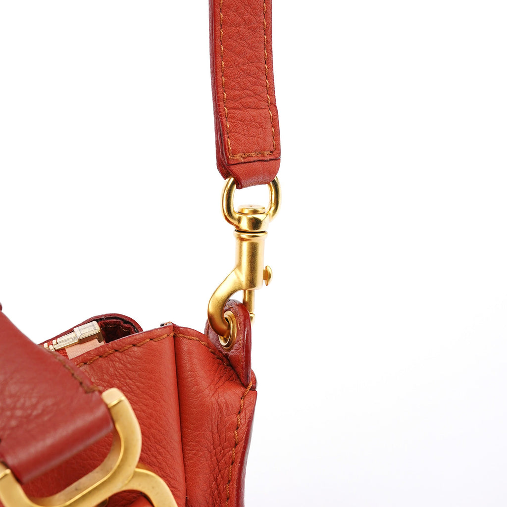 Maple Red Leather Marcie 2-Way Bag