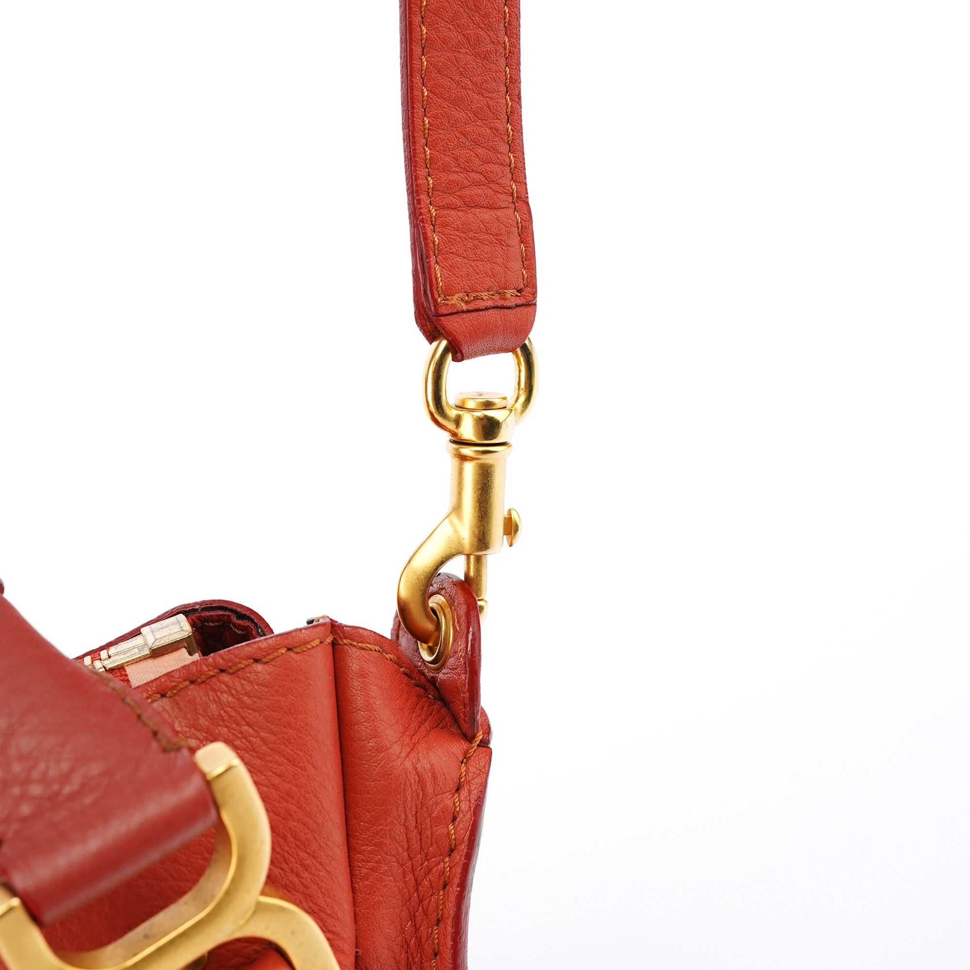 Maple Red Leather Marcie 2-Way Bag