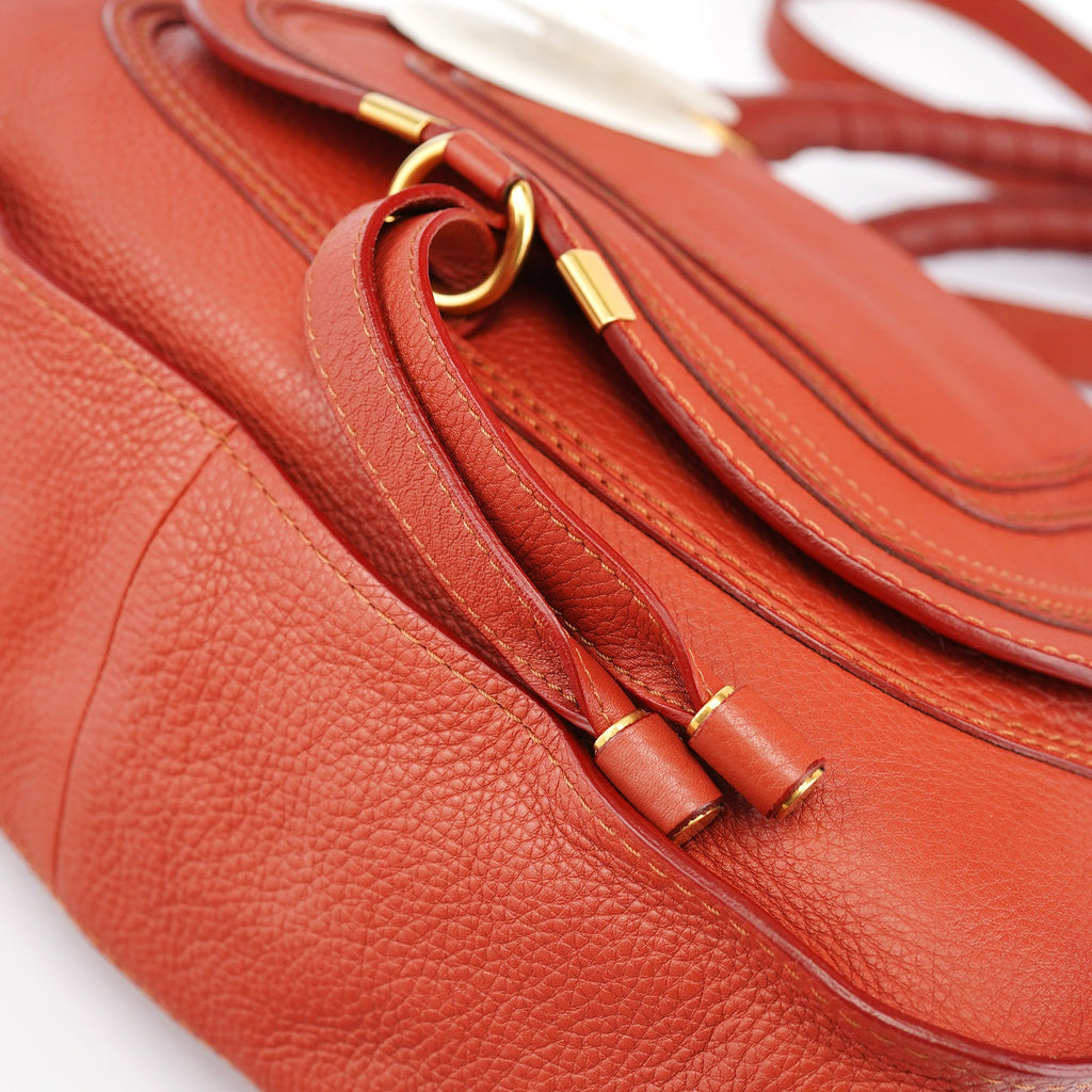Maple Red Leather Marcie 2-Way Bag
