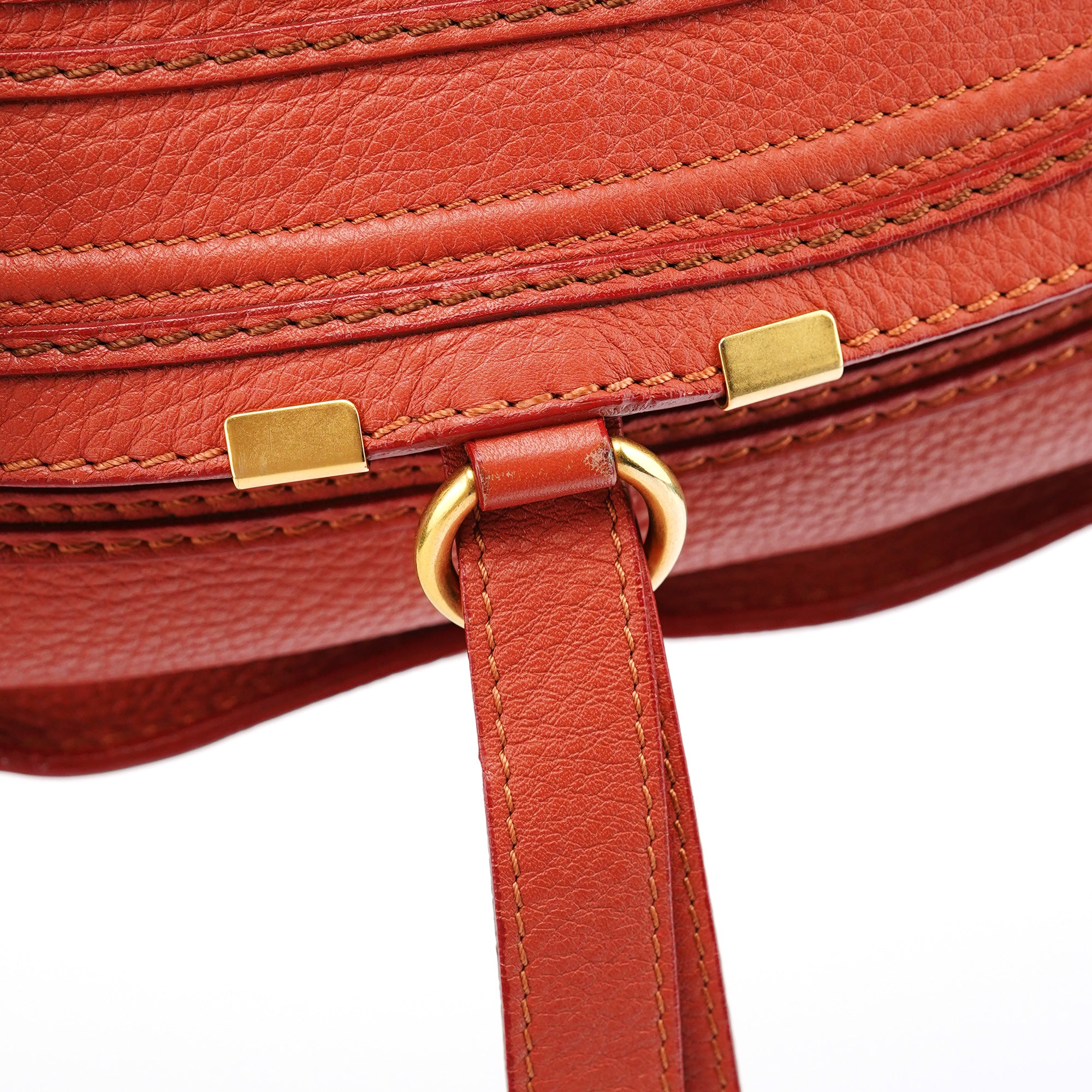 Maple Red Leather Marcie 2-Way Bag