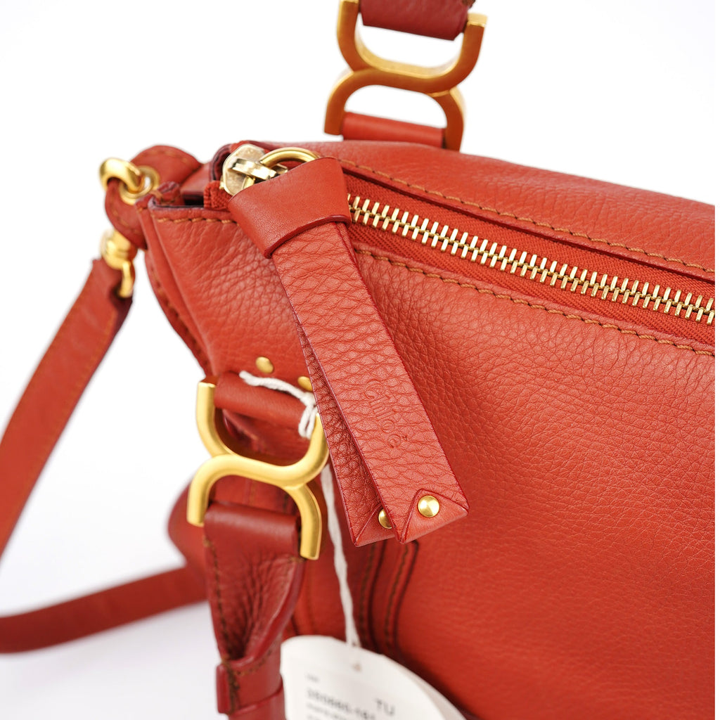 Maple Red Leather Marcie 2-Way Bag