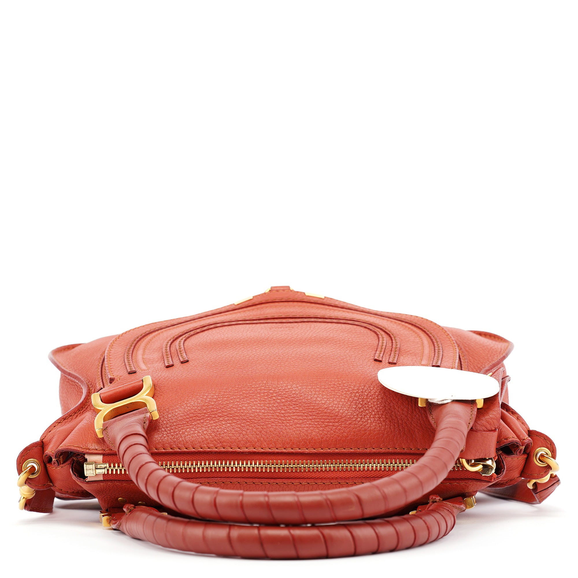 Maple Red Leather Marcie 2-Way Bag