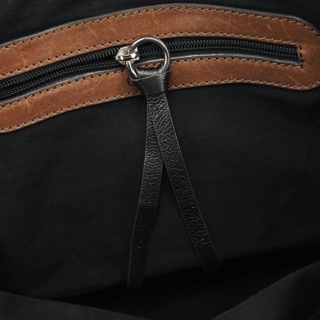 Metallic Leather Kerala Tote Bag