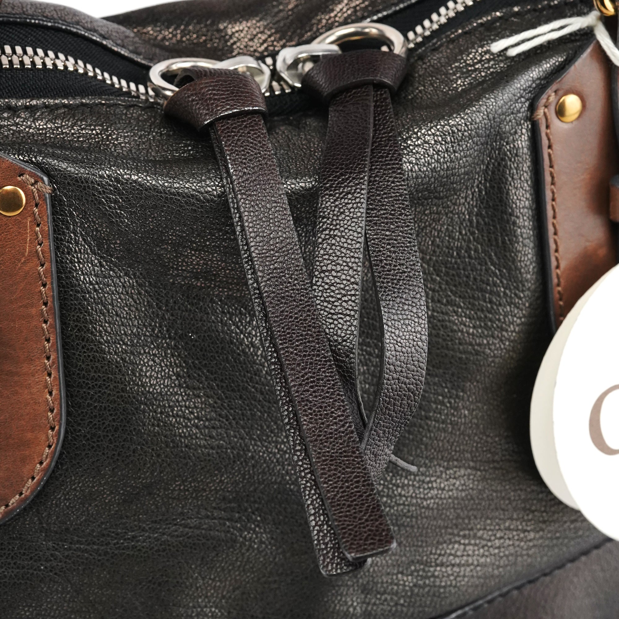 Metallic Leather Kerala Tote Bag