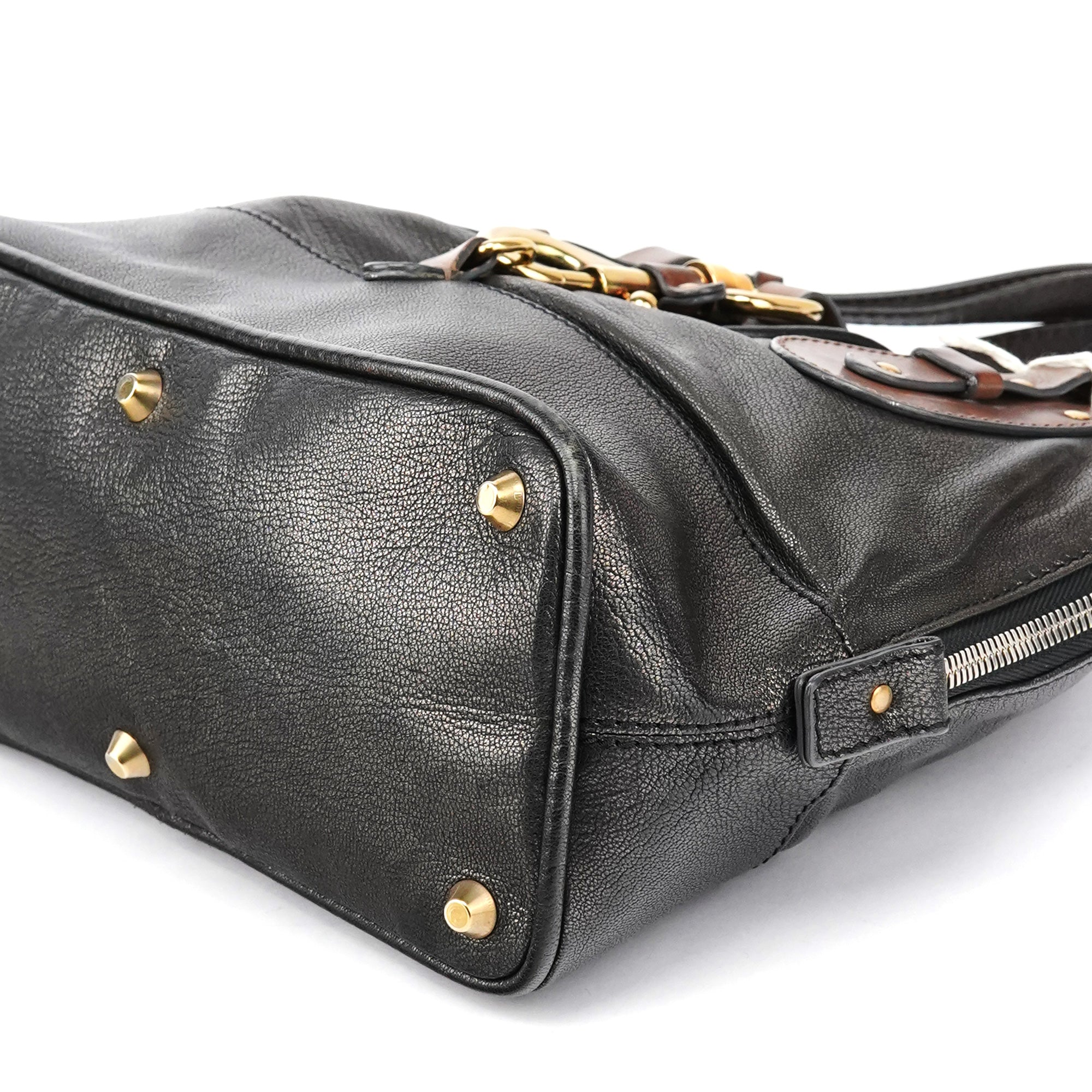 Metallic Leather Kerala Tote Bag