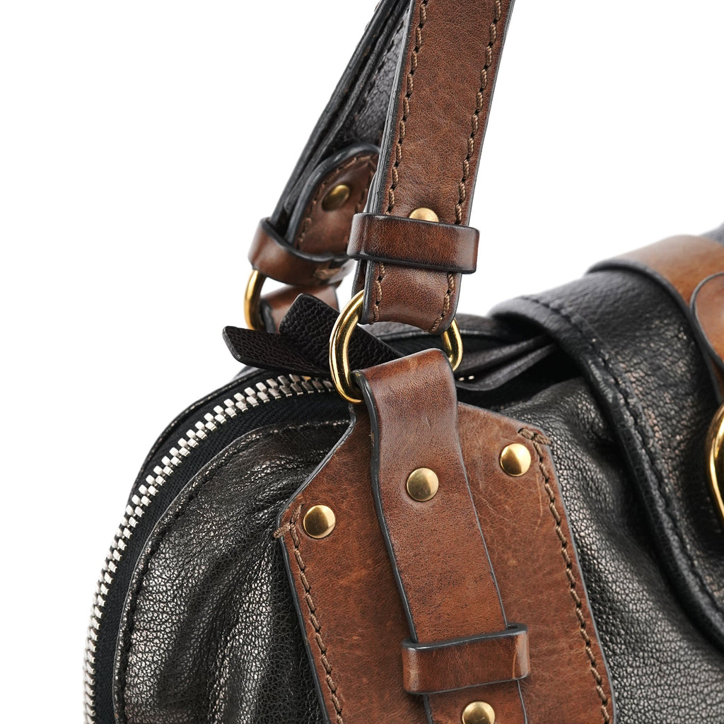 Metallic Leather Kerala Tote Bag