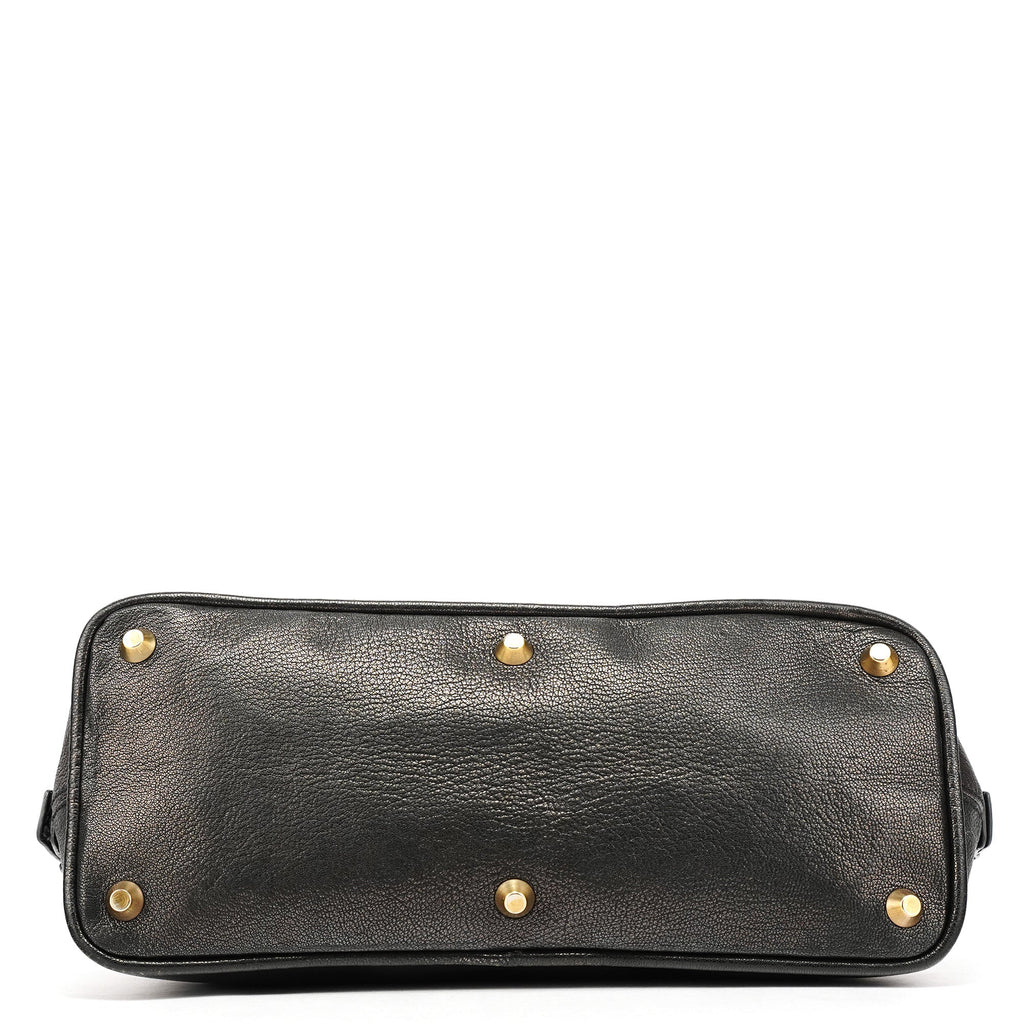 Metallic Leather Kerala Tote Bag
