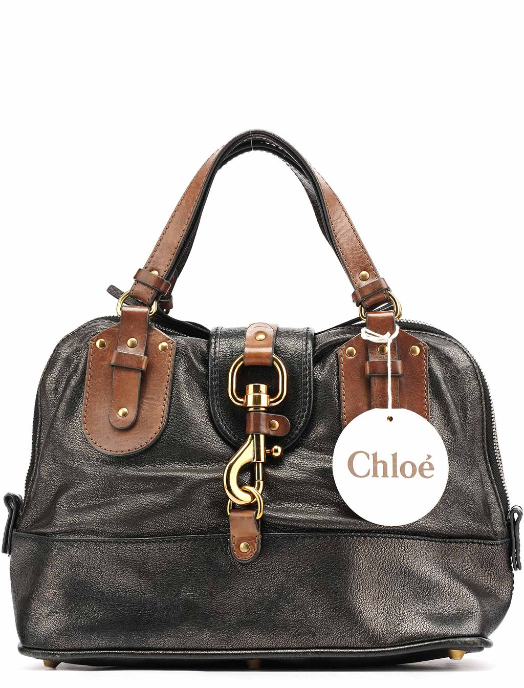 Metallic Leather Kerala Tote Bag