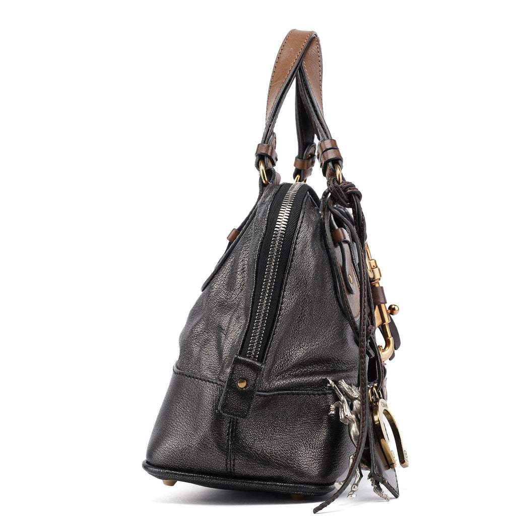 Metallic Leather Kerala Tote Bag