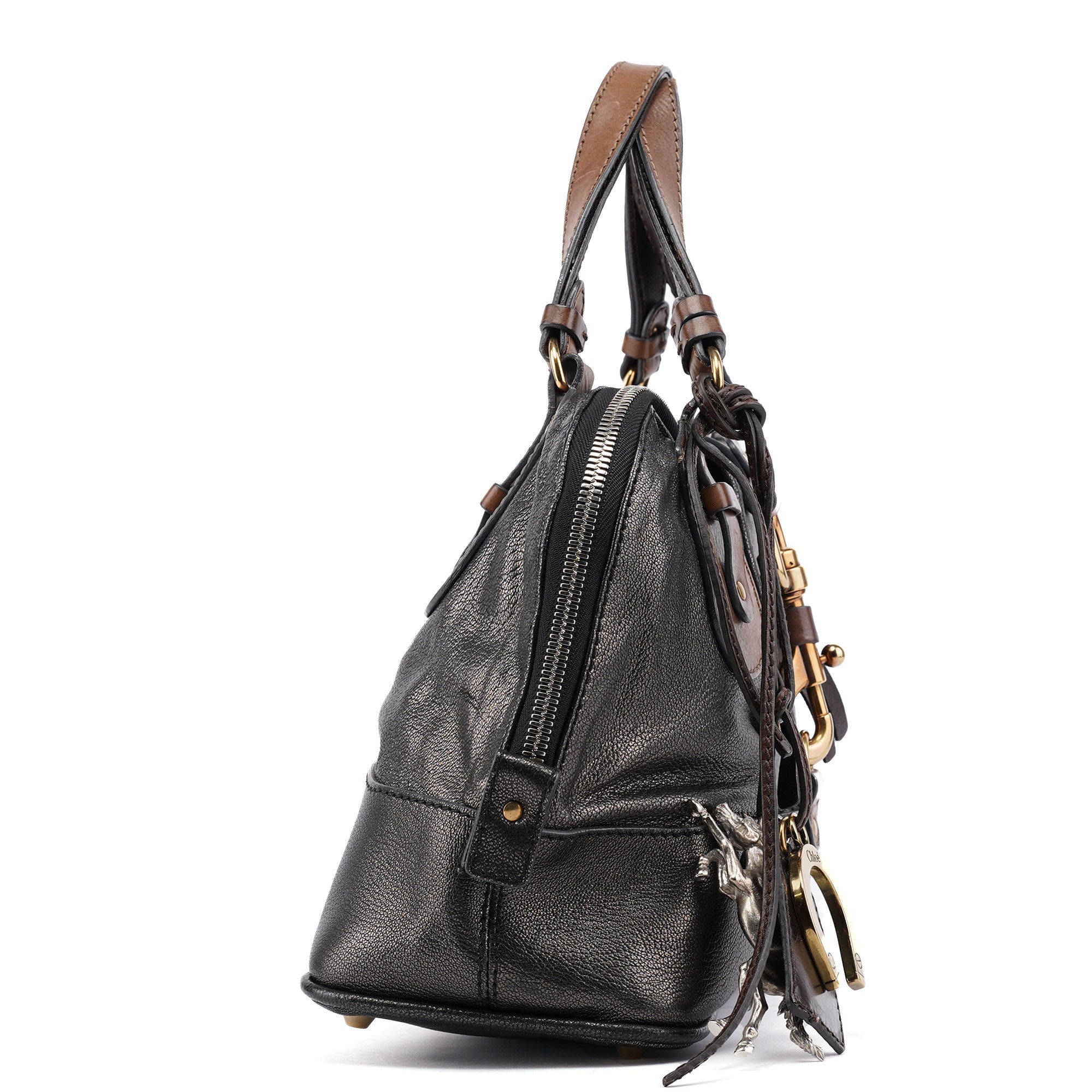 Metallic Leather Kerala Tote Bag
