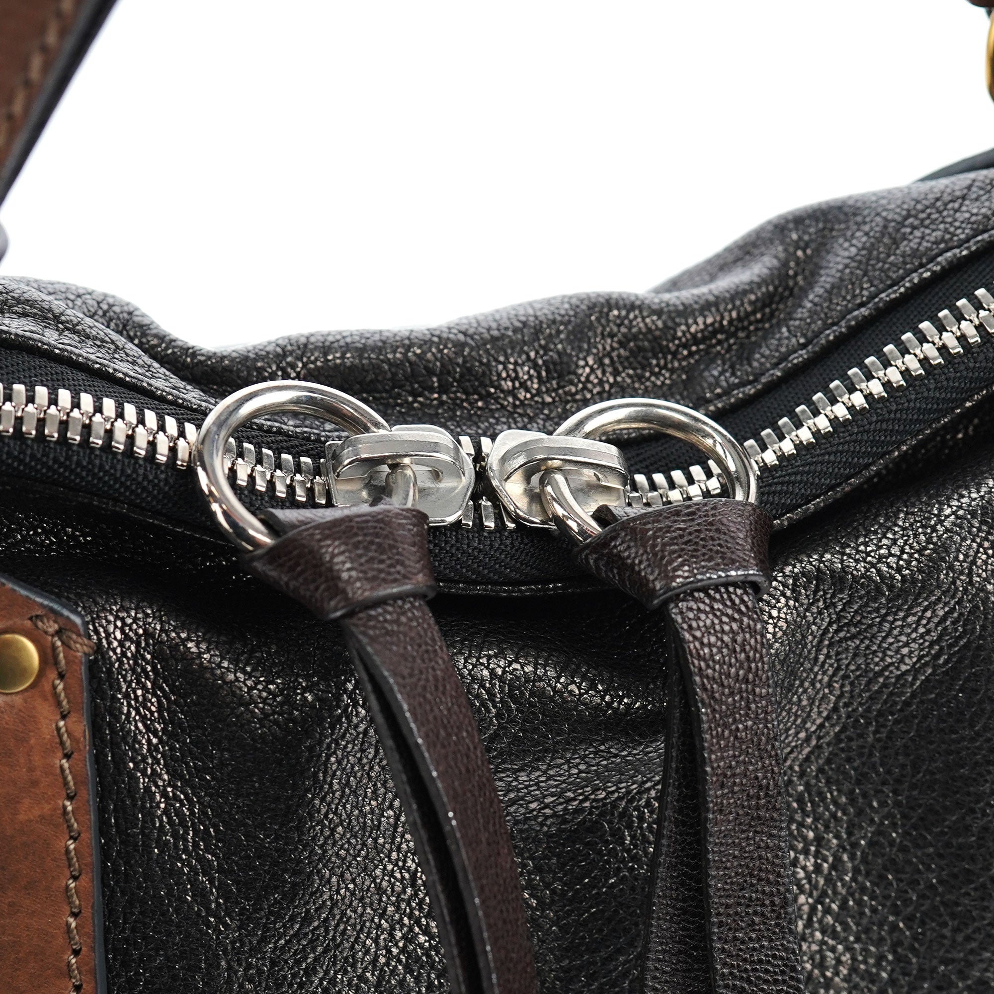 Metallic Leather Kerala Tote Bag