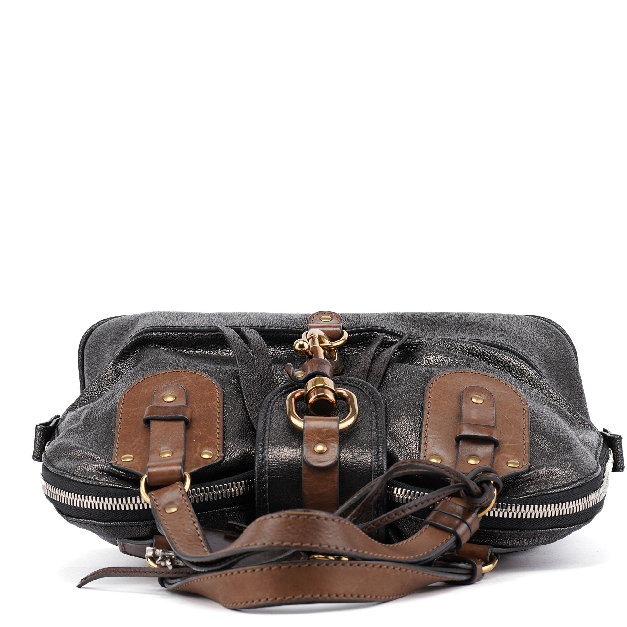 Metallic Leather Kerala Tote Bag