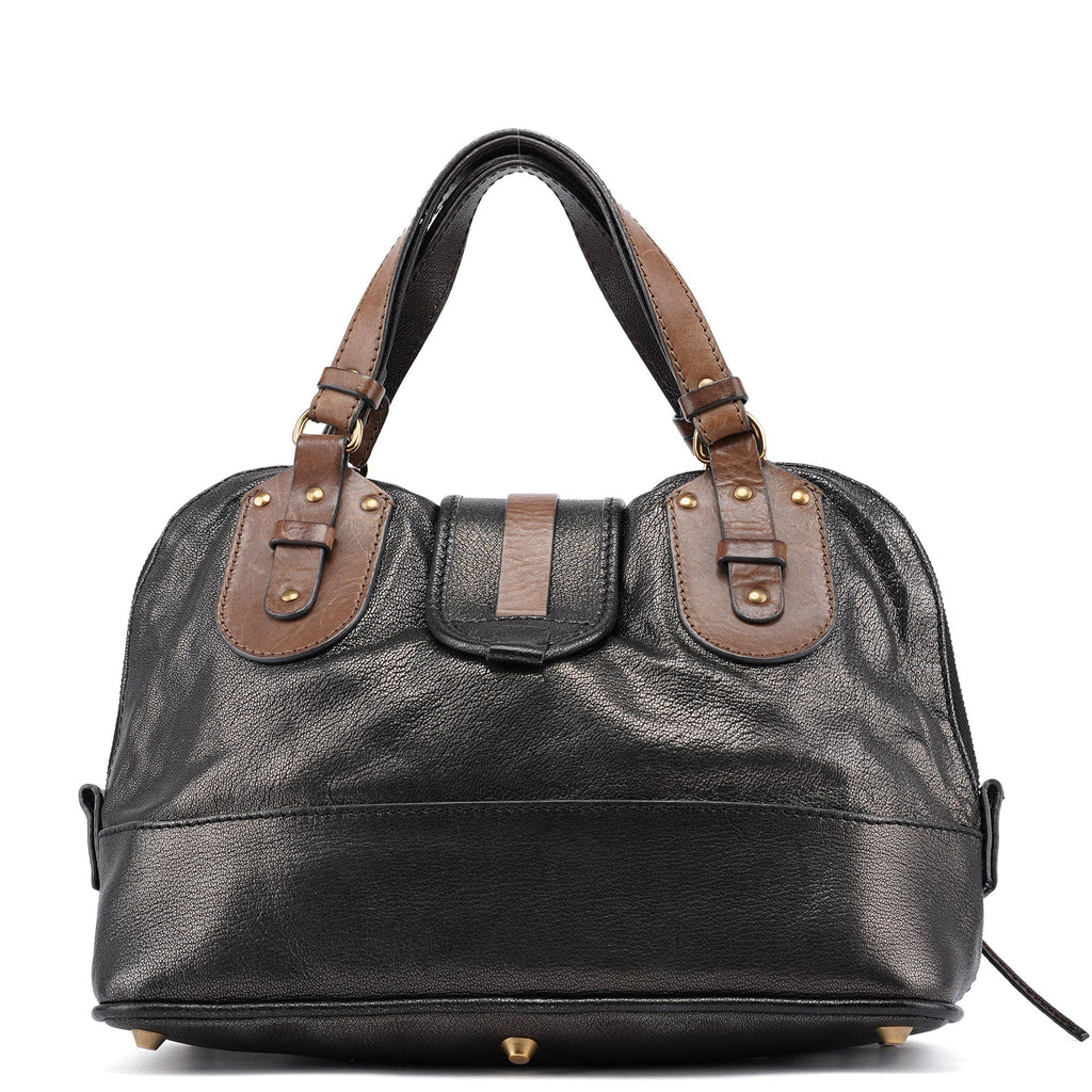 Metallic Leather Kerala Tote Bag