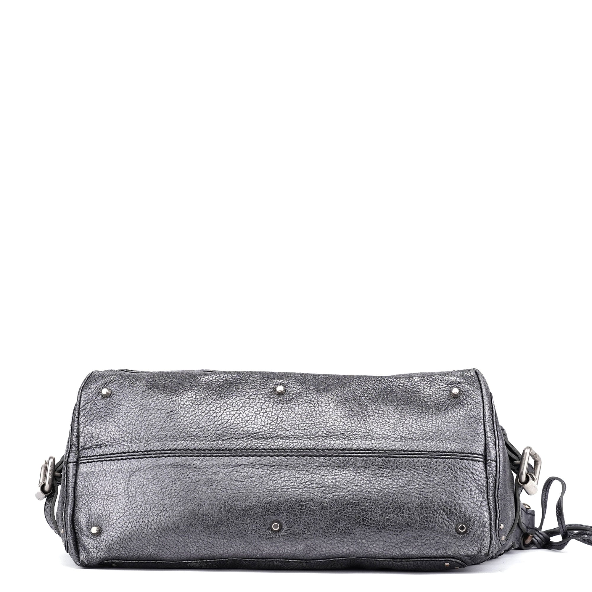 Metallic Leather Paddington Shoulder Bag