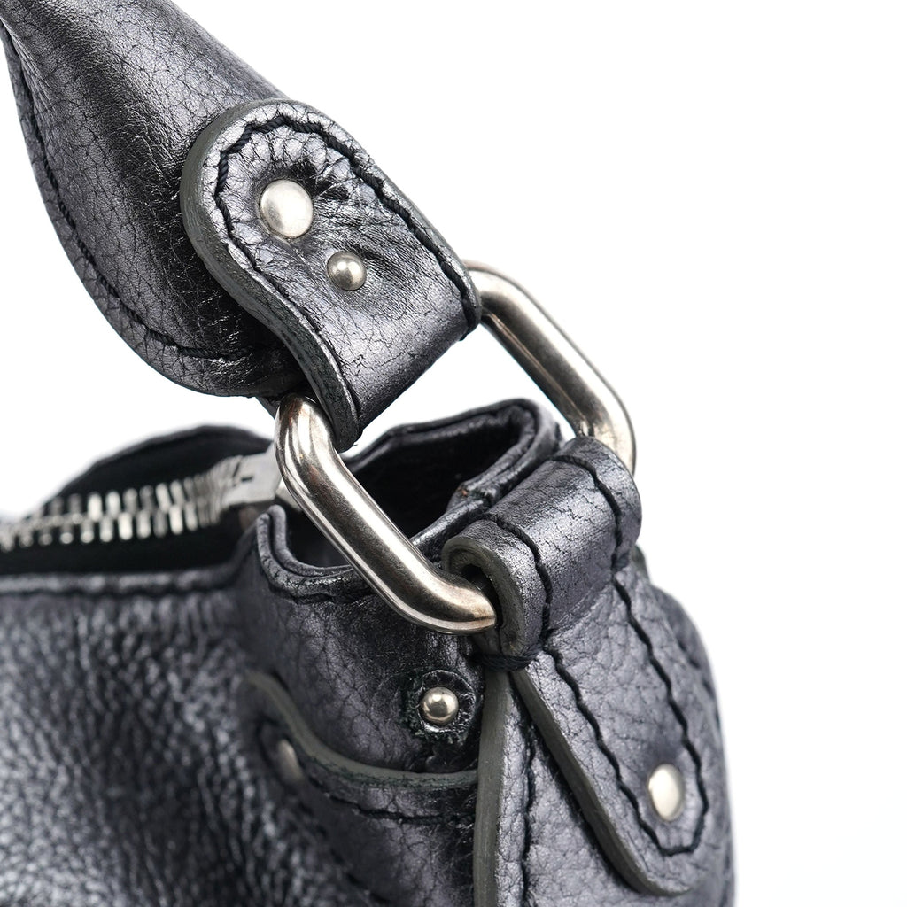 Metallic Leather Paddington Shoulder Bag
