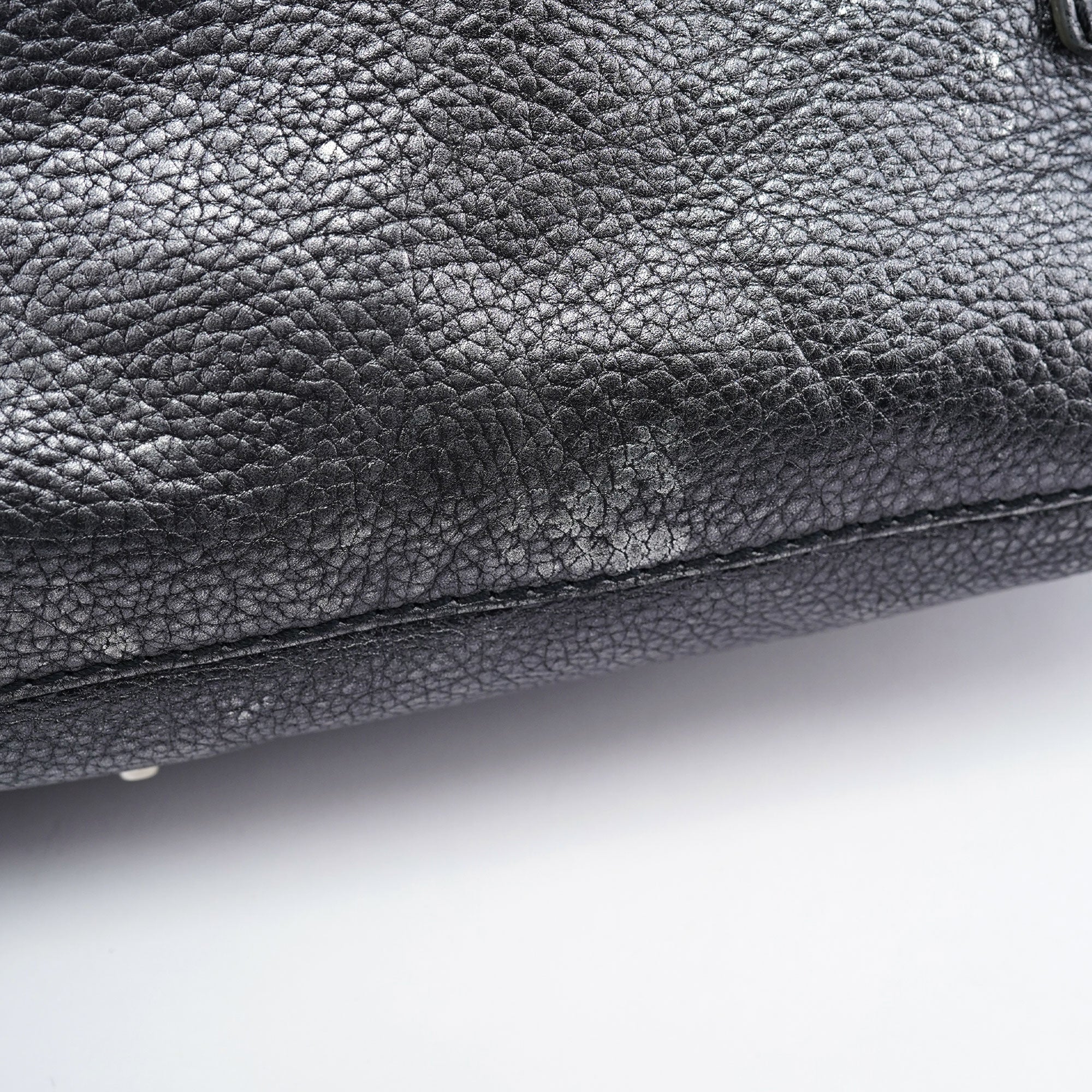 Metallic Leather Paddington Shoulder Bag