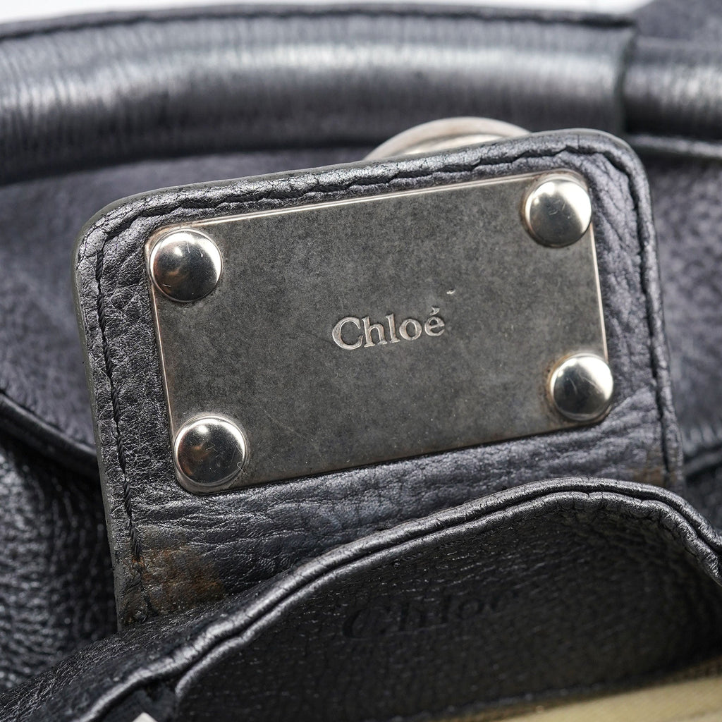 Metallic Leather Paddington Shoulder Bag