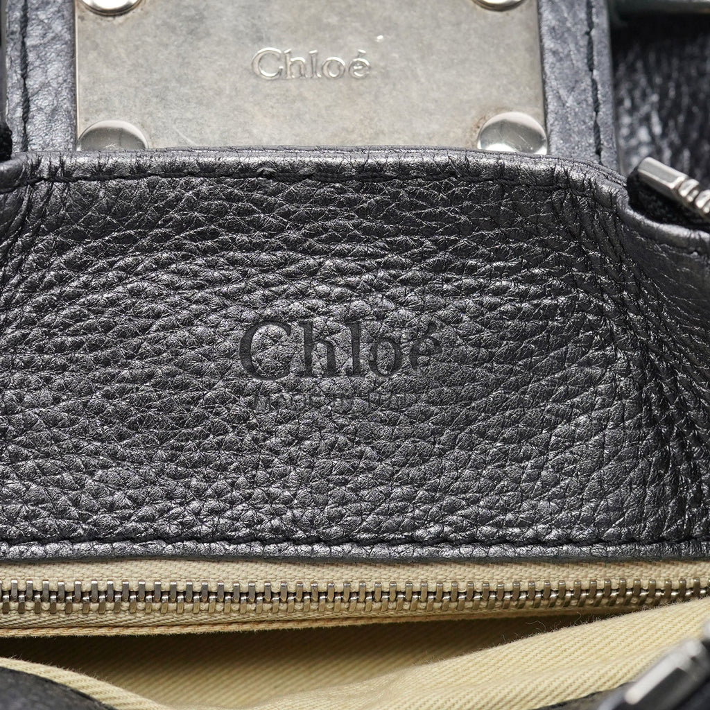 Metallic Leather Paddington Shoulder Bag