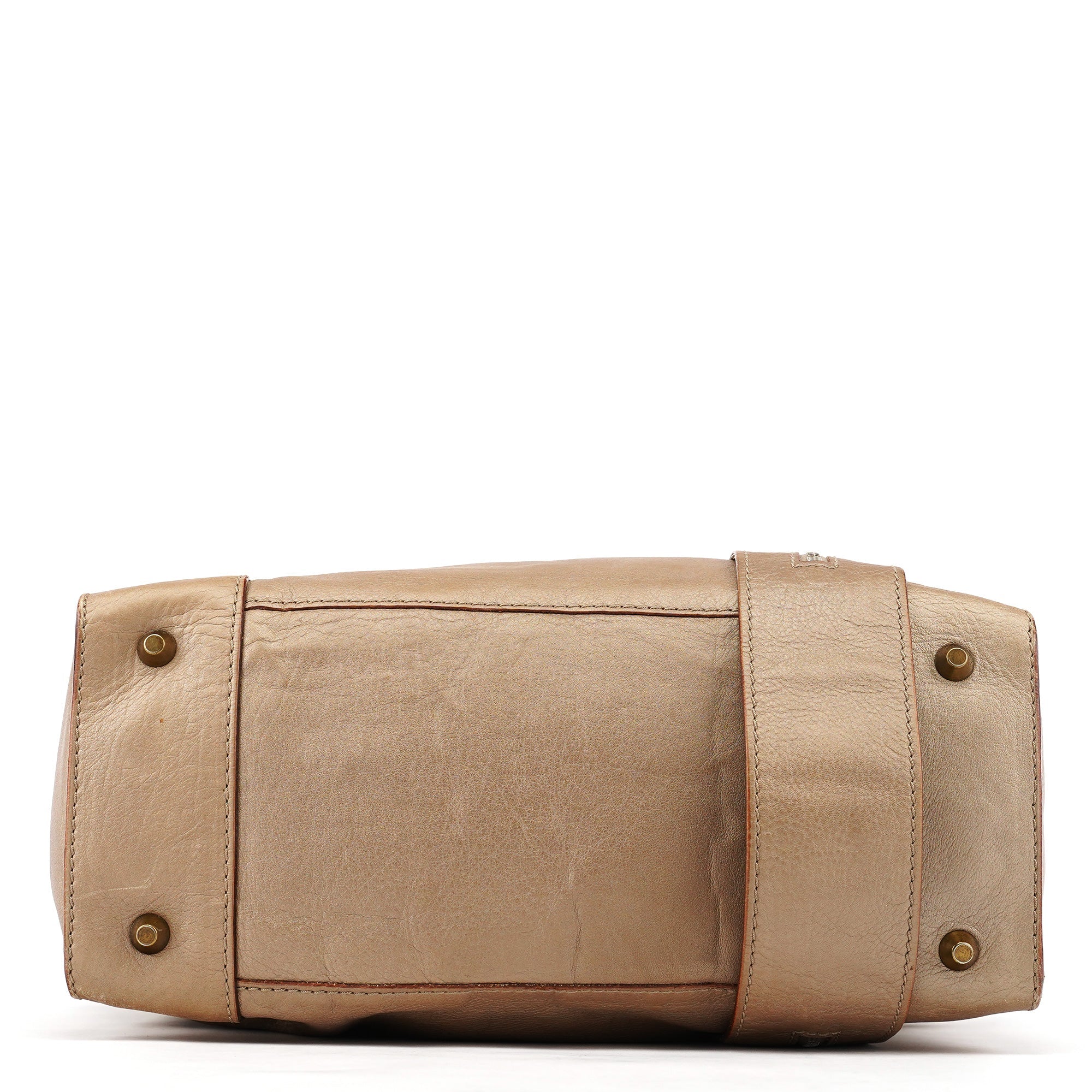 Metallic Leather Tracy Tote Bag
