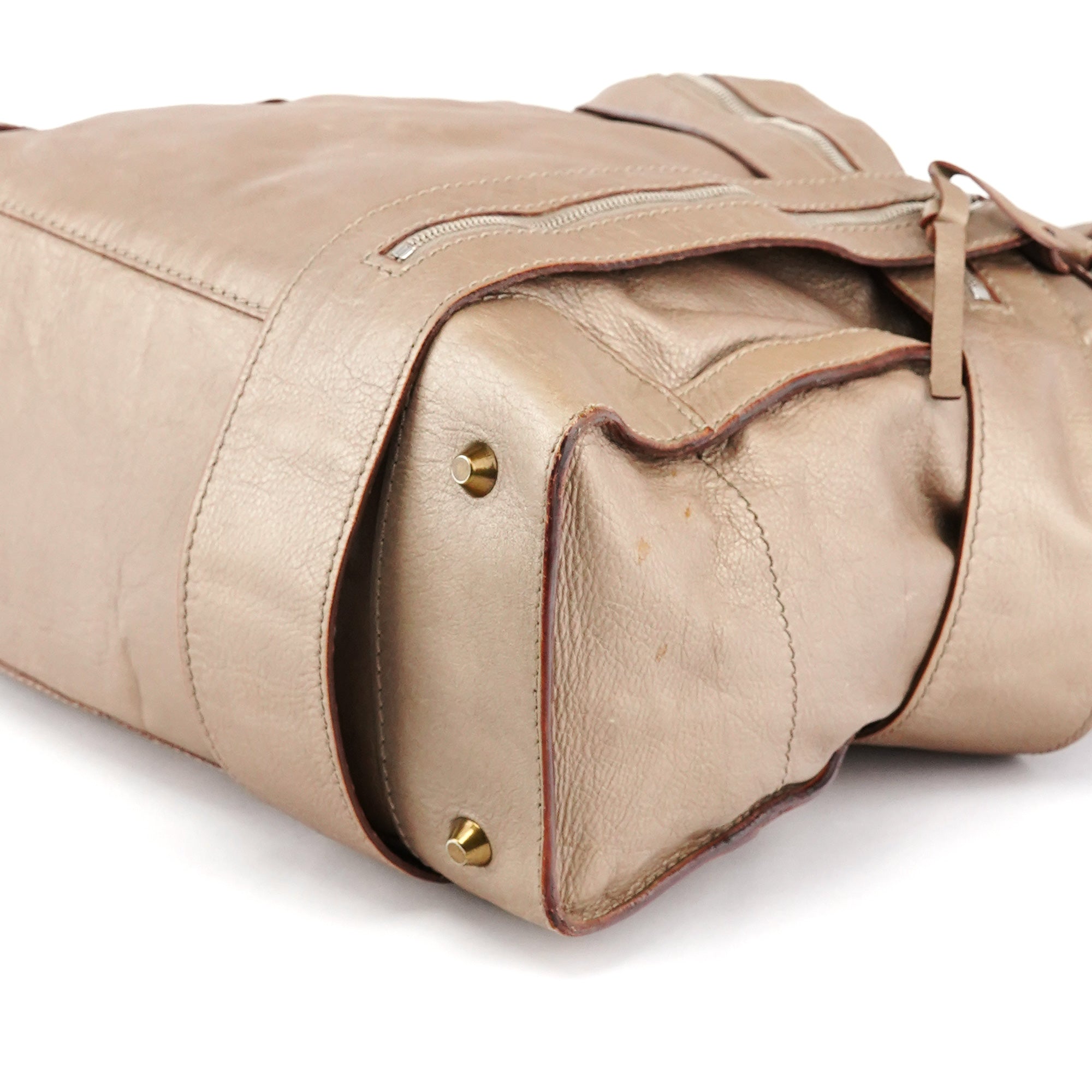 Metallic Leather Tracy Tote Bag