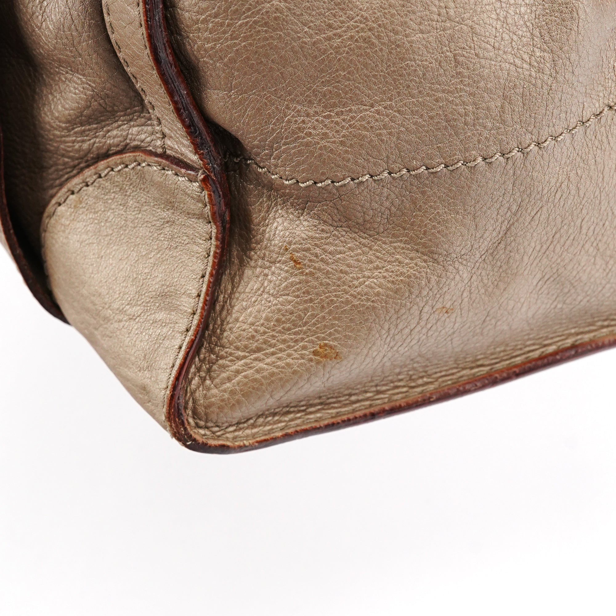 Metallic Leather Tracy Tote Bag