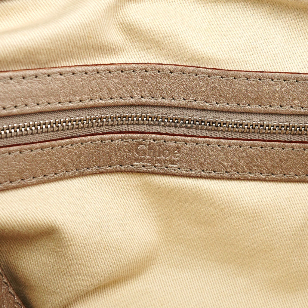 Metallic Leather Tracy Tote Bag