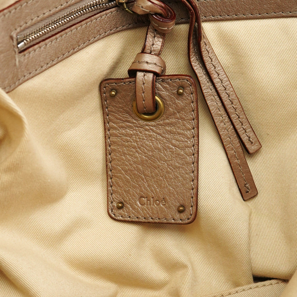 Metallic Leather Tracy Tote Bag