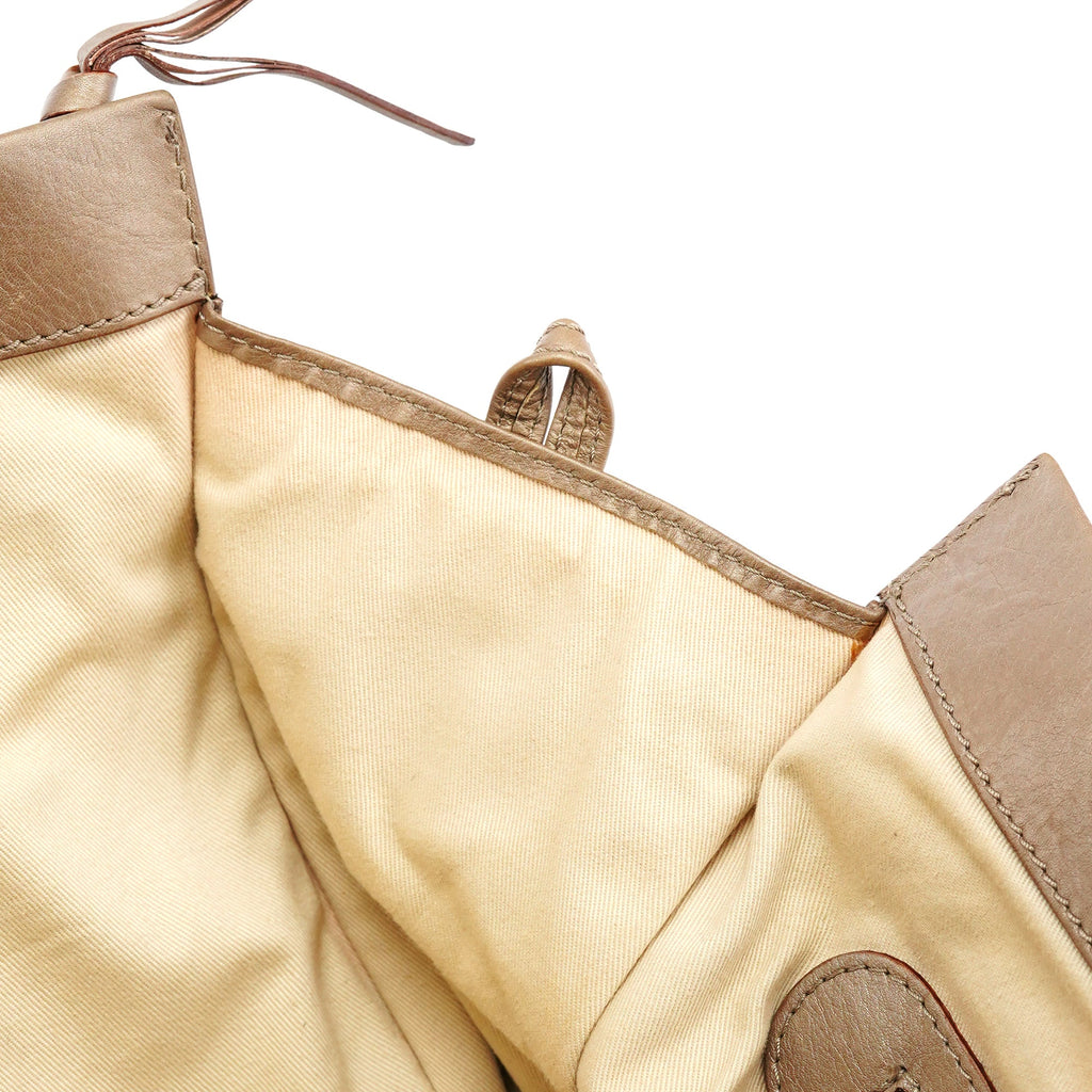 Metallic Leather Tracy Tote Bag