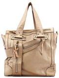 Metallic Leather Tracy Tote Bag