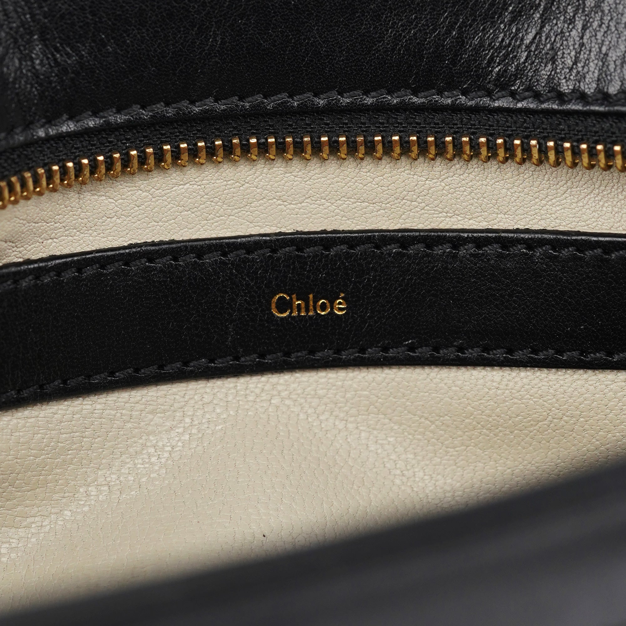 Navy Black Leather Tote Bag