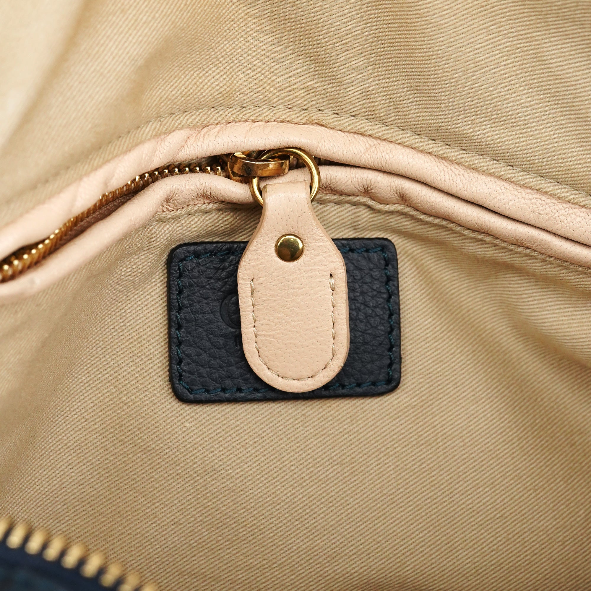 Navy Leather Paraty 2-Way Bag