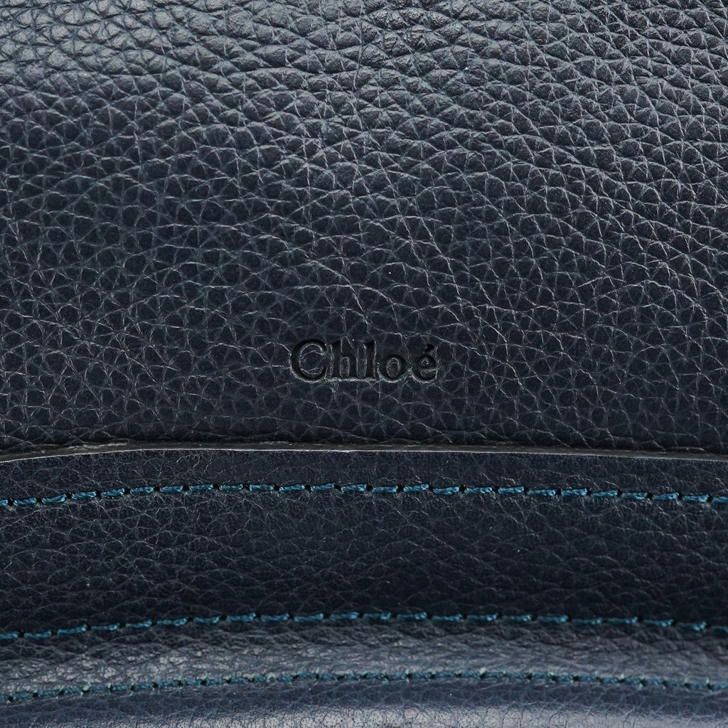 Navy Leather Paraty 2-Way Bag