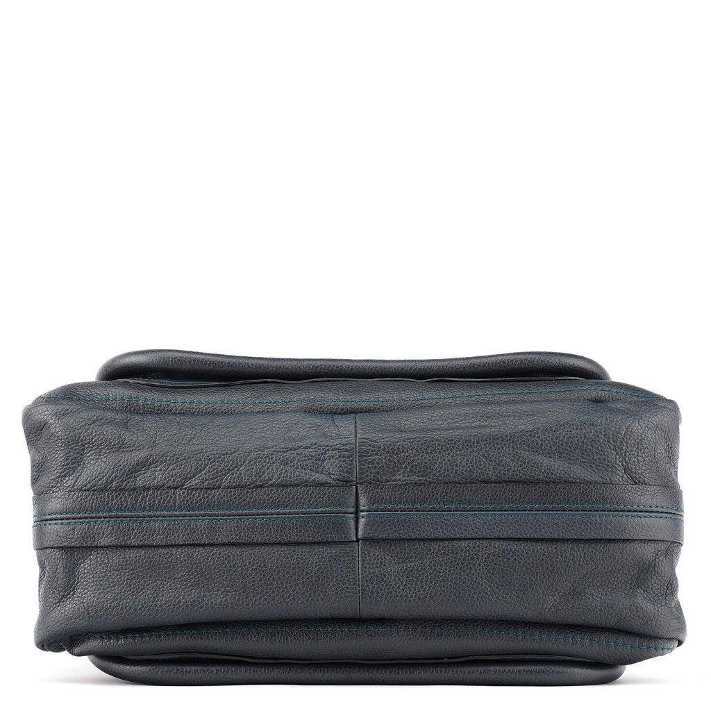 Navy Leather Paraty 2-Way Bag