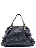 Navy Leather Paraty 2-Way Crossbody Bag