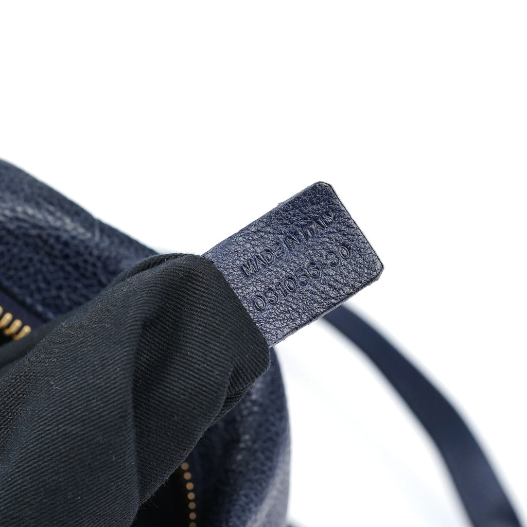 Navy Leather Paraty 2-Way Crossbody Bag