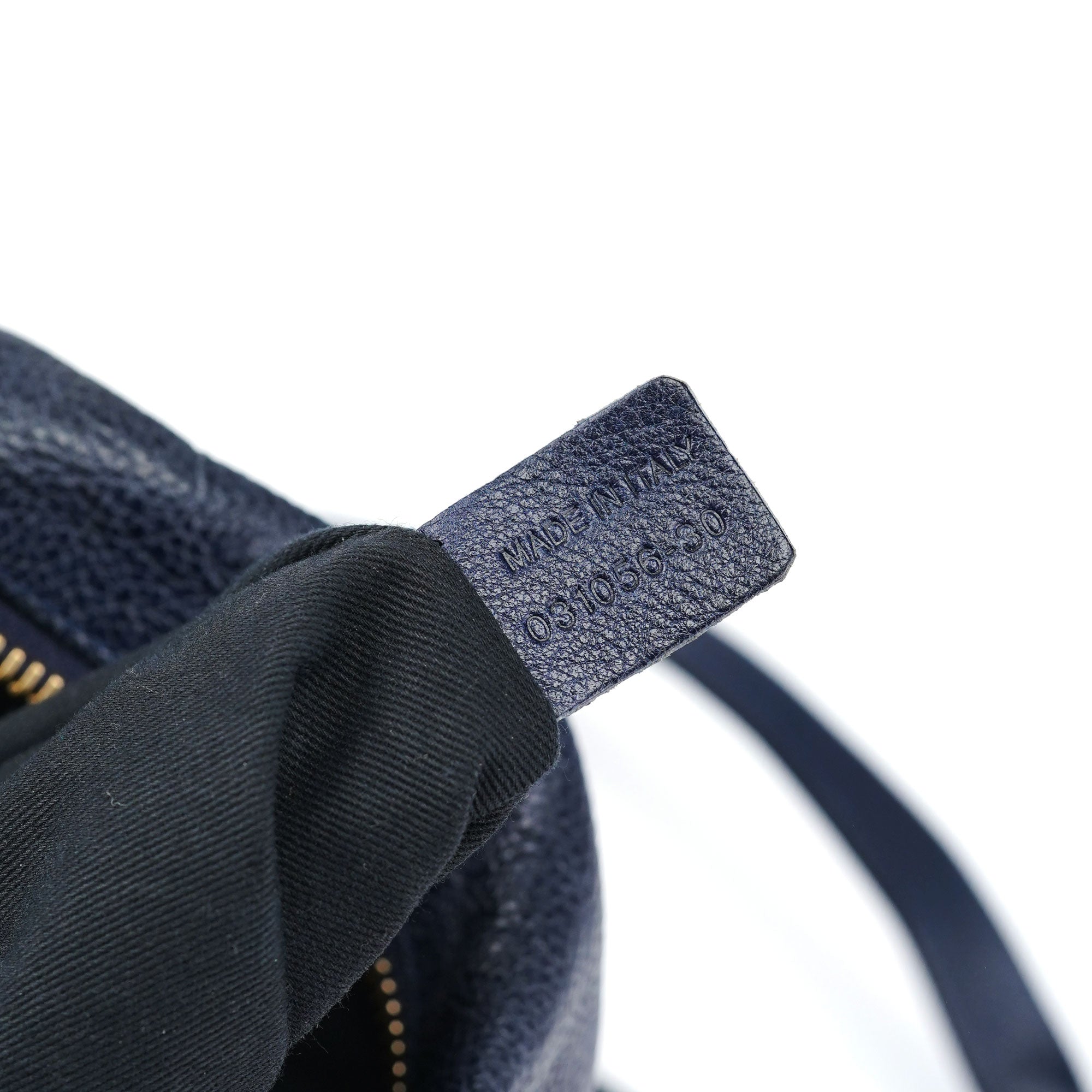 Navy Leather Paraty 2-Way Crossbody Bag