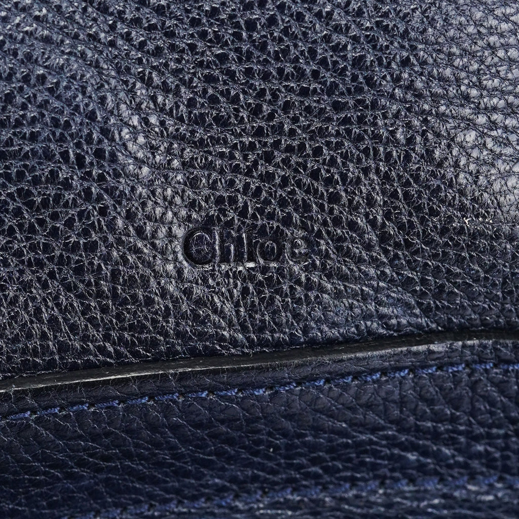 Navy Leather Paraty 2-Way Crossbody Bag