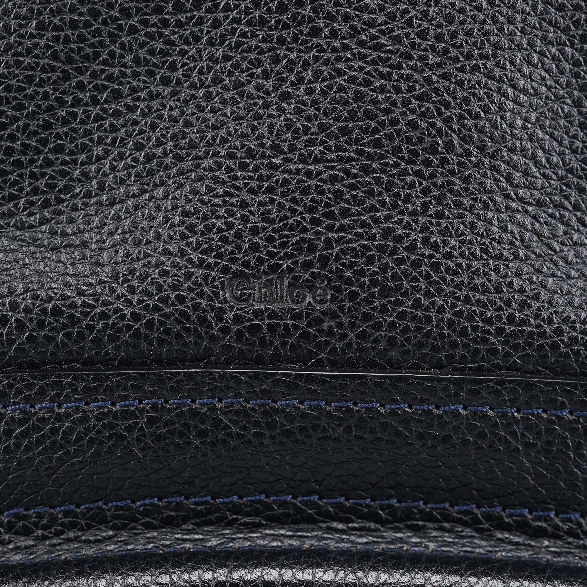 Navy Leather Paraty 2-Way Shoulder Bag