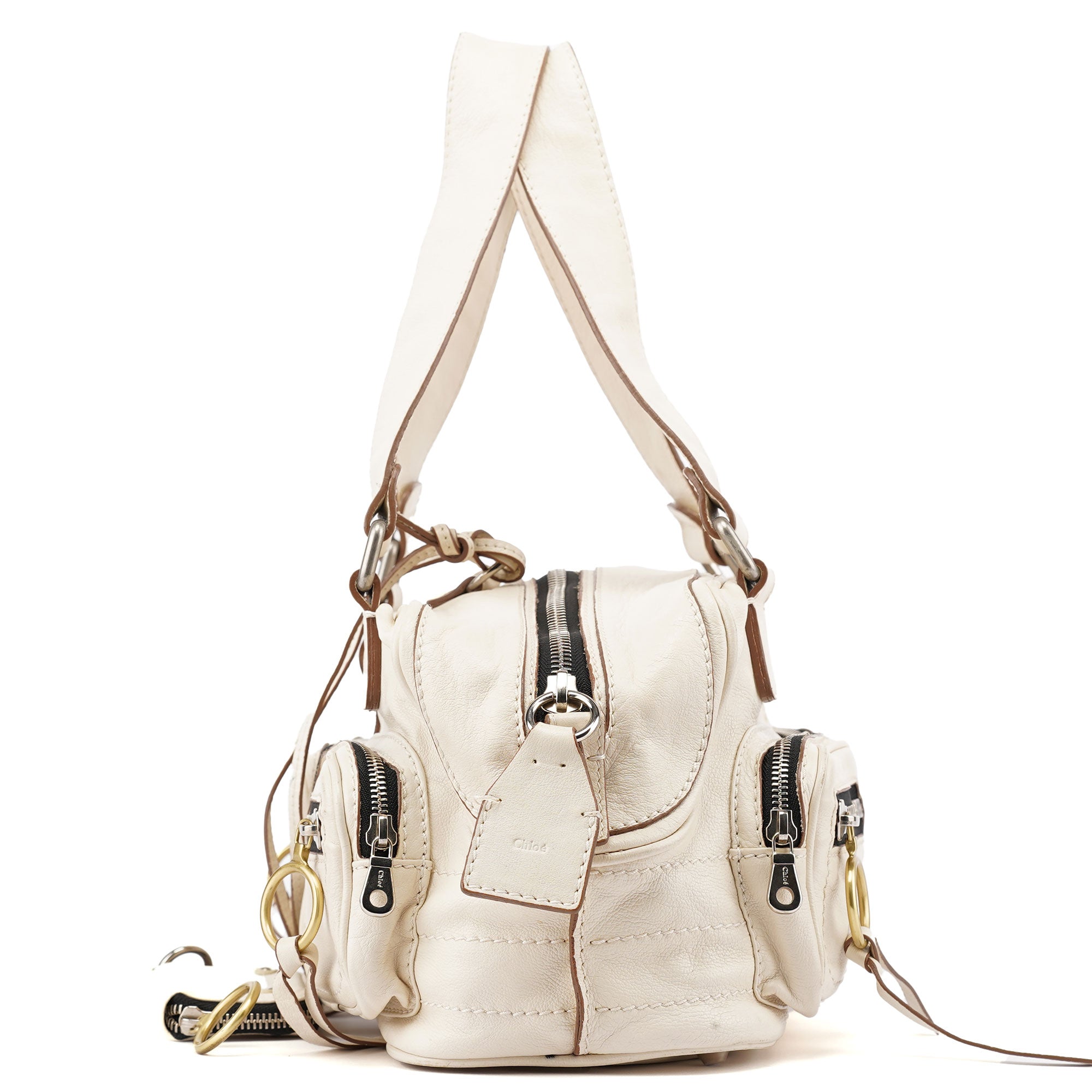 Off-White Lambskin Betty Shoulder Bag