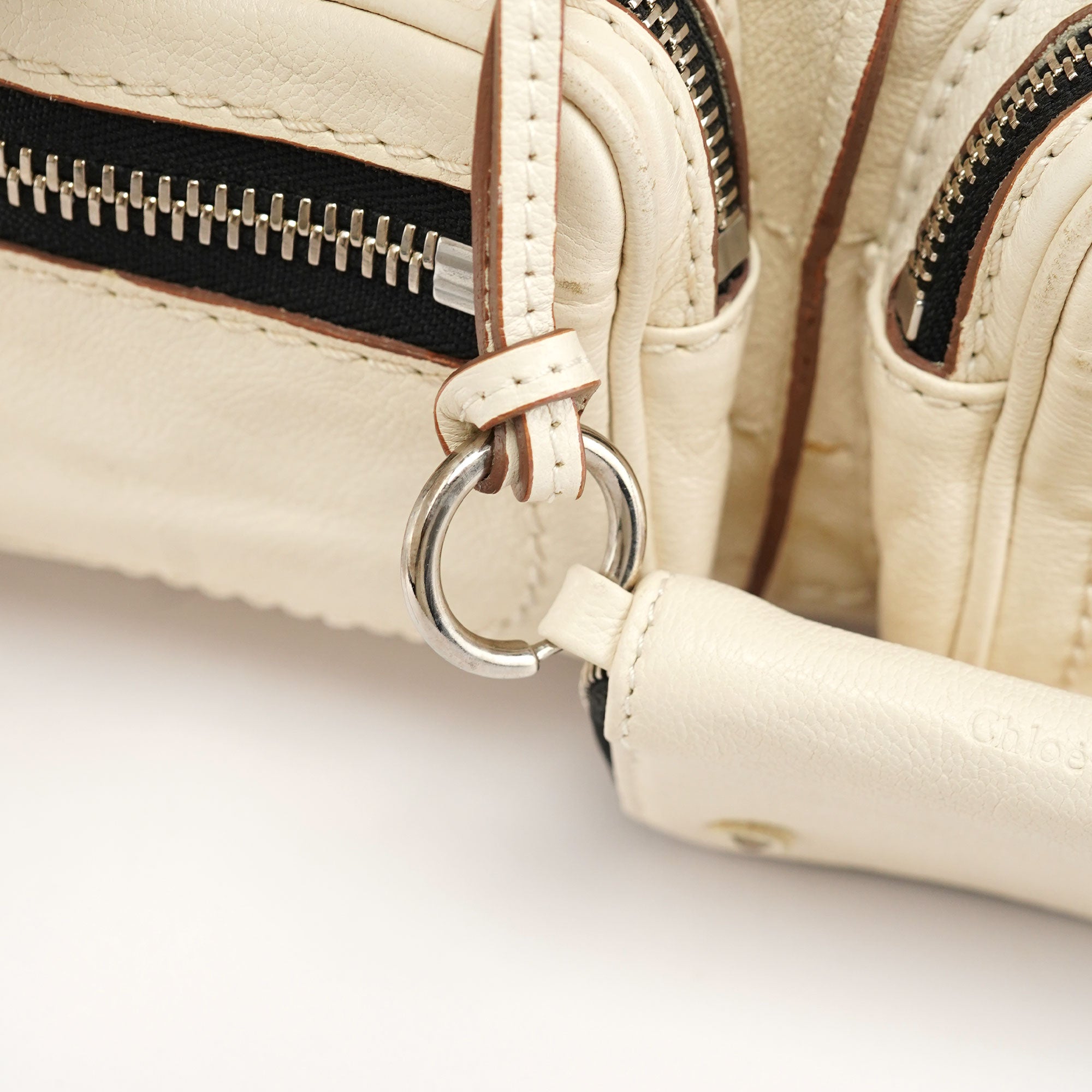 Off-White Lambskin Betty Shoulder Bag
