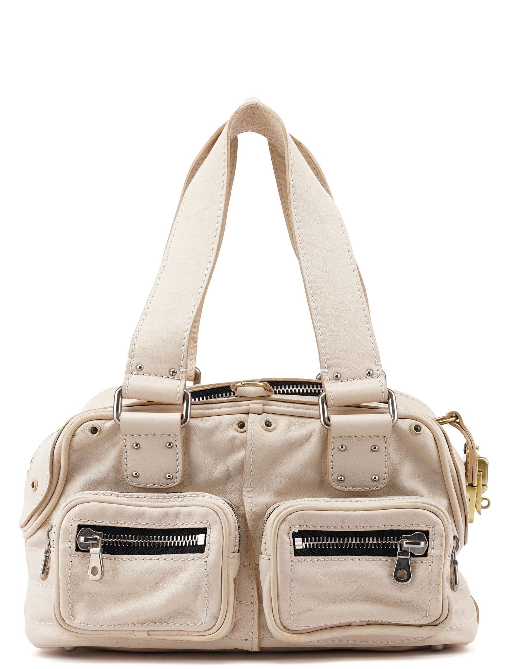 Off-White Leather Betty Tote Bag