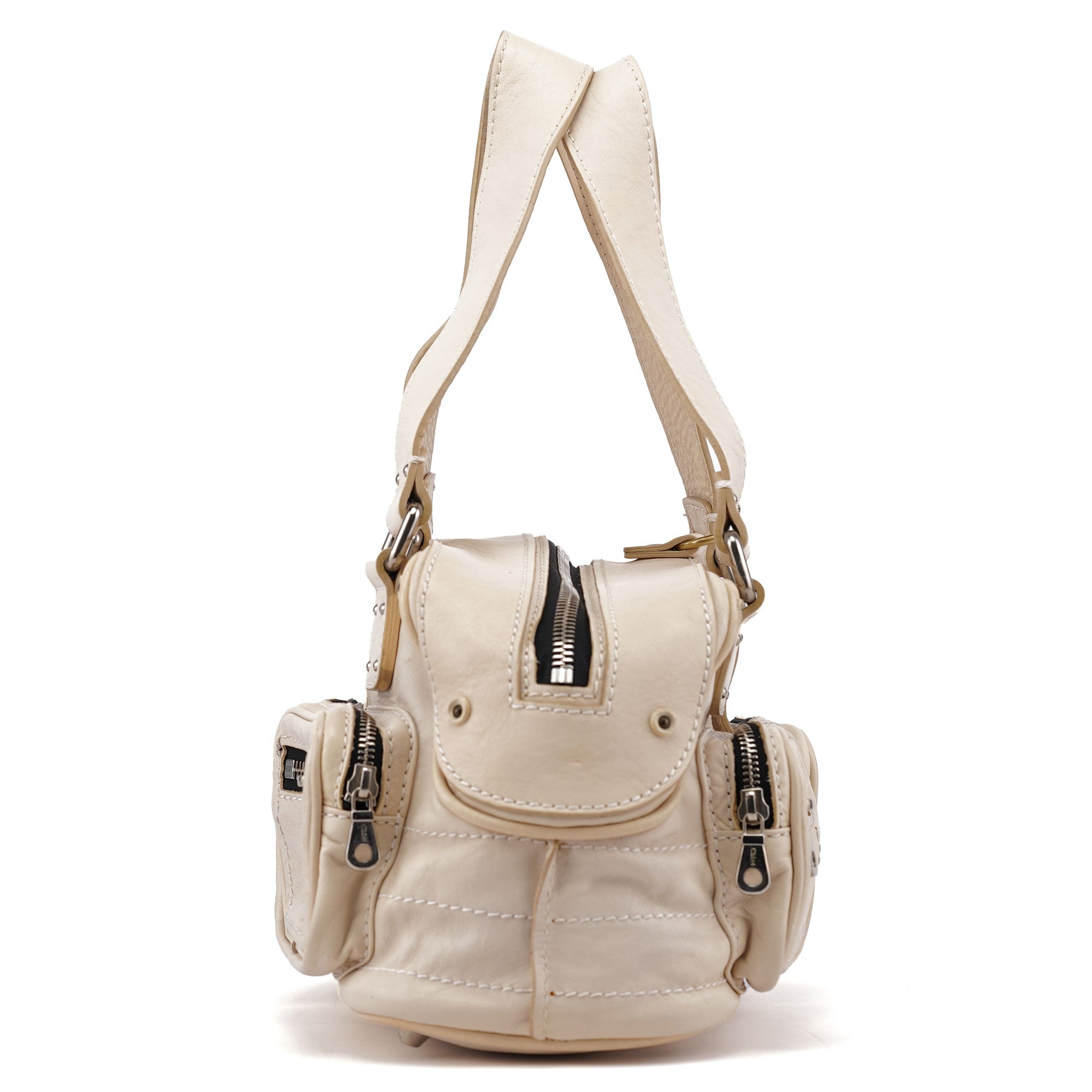 Off-White Leather Betty Tote Bag