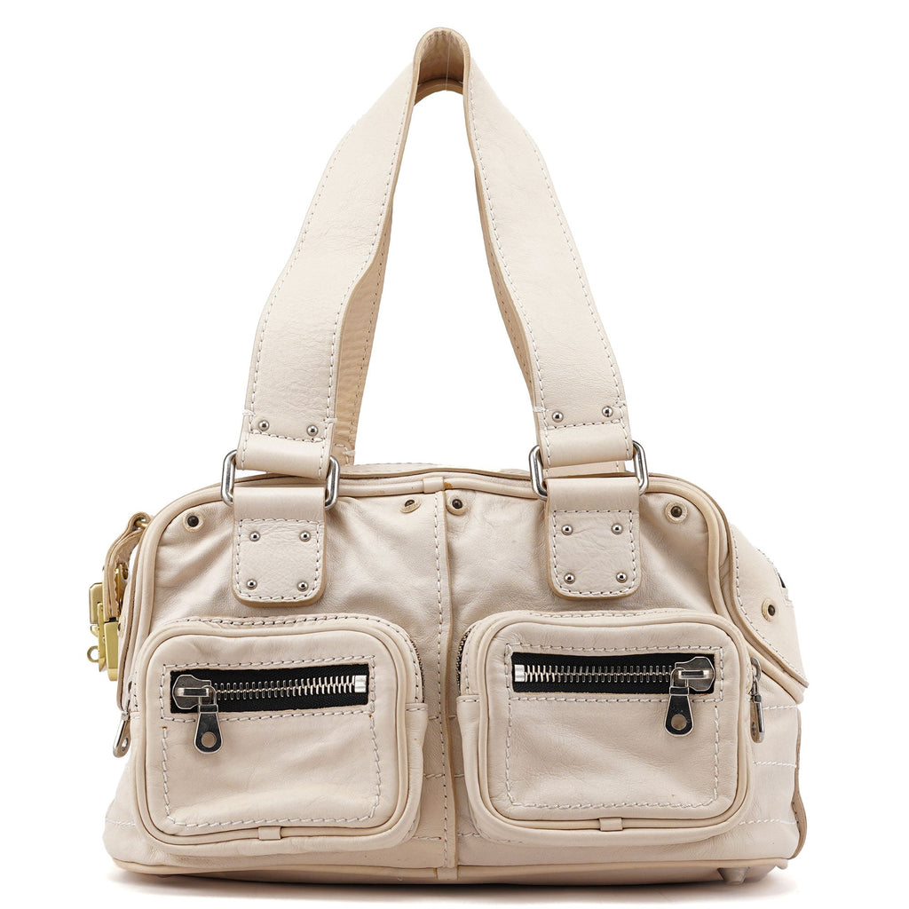 Off-White Leather Betty Tote Bag